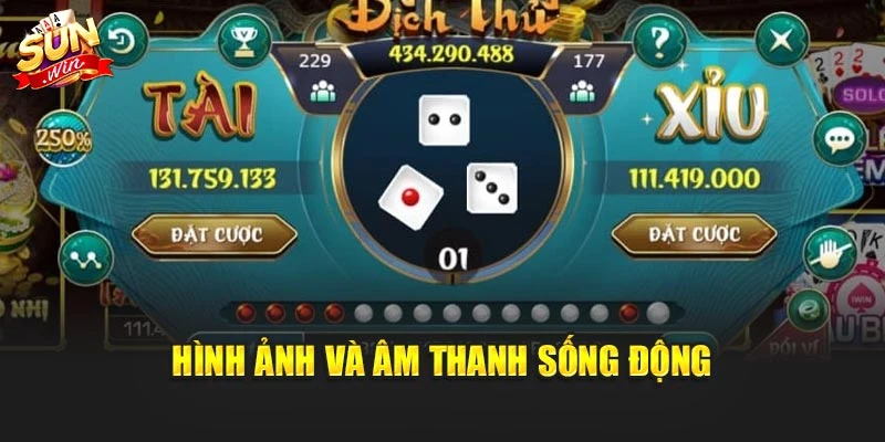 Tải Game Tài Xỉu Sunwin Chuẩn Xác Và An Toàn Tuyệt Đối 2 Hình ảnh và âm thanh sống động